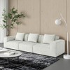 Dolonm 118"Modular Combination Sofa,Convertible Boneless Compression Sofa Bed,3 seats,for Living Room Bedroom, No Assembly Require - 3 of 4