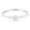 Silver Miracle-Set Diamond Round Shaped Promise Ring - 3 of 4