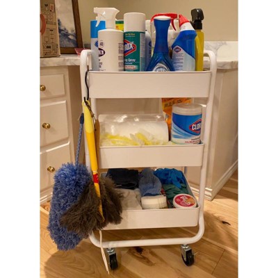 3 Tier Metal Utility Cart White - Brightroom™ : Target