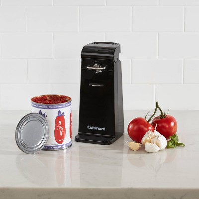 Black Electric Side-Cut Can Opener with Magnet