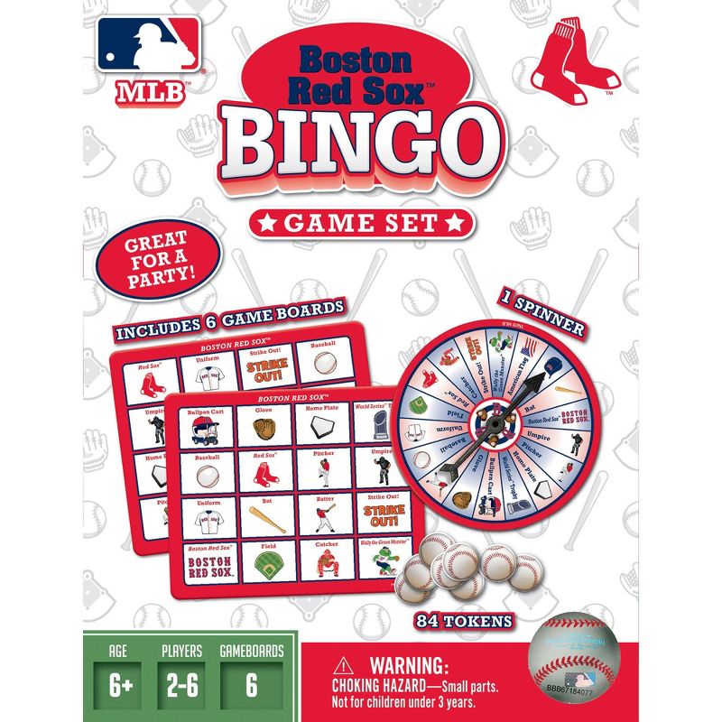 MasterPieces Kids Games - MLB Boston Red Sox Bingo Game, 2 of 6