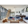 Anders 3-Light LED Semi-Flush Mount Ceiling Light - Polished Nickel, Damp Rated, 7600 Lumens - 2 of 4