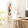 Tangkula 2pcs 5-Tier Corner Shelf Wall Mount Floating Corner Bookshelf Industrial Corner Ladder Shelf - 3 of 4