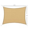 Resenkos 13' x 20' Sun Shade Sail Canopy Outdoor Shade Sail Cloth for Patio Deck Yard with D-Rings and Rope Included, - 4 of 4