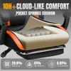 GTPLAYER Swivel Dorm Gaming Chair, Ergonomic Computer Chair with Footrest, Lumbar Support, PU Leather - 3 of 4