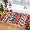 Christmas Washable Non Slip Area Rug Xmas Holiday Rug Soft Non Shedding Floor Covering Low Pile Thin Foldable Mat for Living Room Bedroom Kitchen - 4 of 4