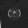 Men's Pirates of the Caribbean: Curse of the Black Pearl Black and White Rope Skull Logo Long Sleeve Shirt - 2 of 4