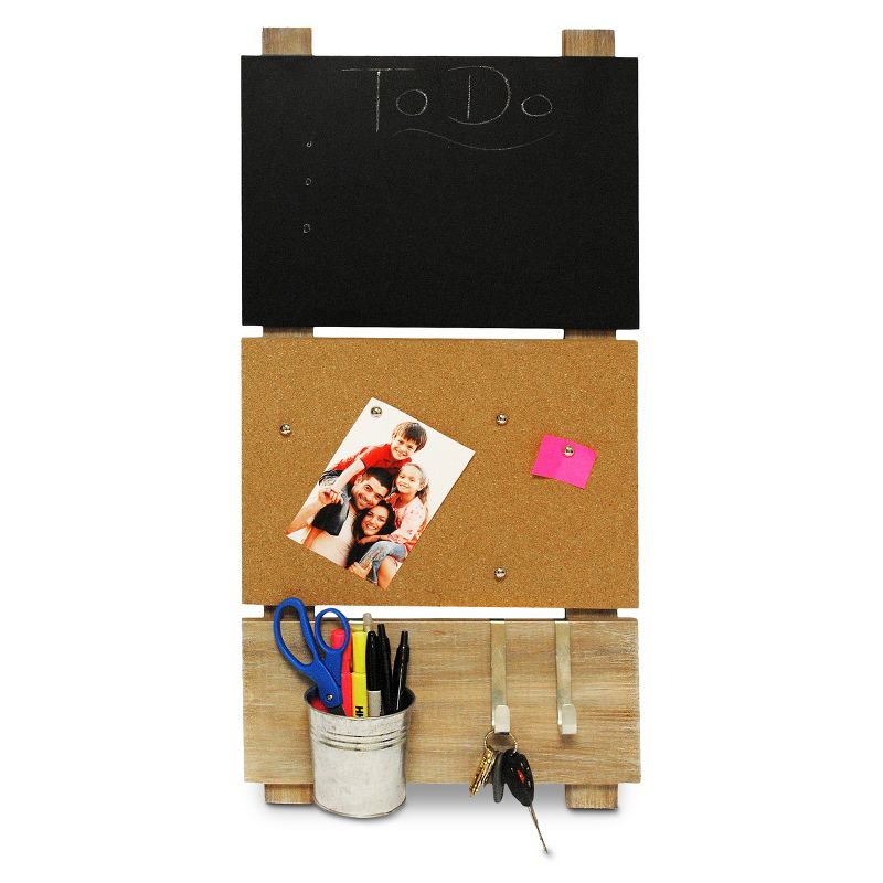 Bulletin Board with Chalkboard and Hooks - Threshold&#8482;, 4 of 6