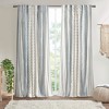 Grungis Cotton Printed Curtain Panels with Chenille Stripe and Lining for Living Room,Bedroom - 2 of 4