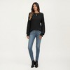 Anna-Kaci Women's Long Sleeve Ribbed Knit Top with Subtle Ruffle Cuff Detail - 4 of 4