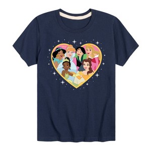 Boys' - Disney Princess - Princesses All Together Short Sleeve Graphic T-Shirt - 1 of 4