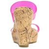 Allegra K Women's Transparent Bands Open Toe Wedge Heels Sandals - 3 of 4