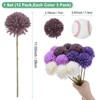 Unique Bargains Artificial Chrysanthemum Ball Flowers Real Touch 11 Inch 12 Pcs - 3 of 4