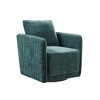Adobe Upholstered 360 Degree Swivel Chair Green - Madison Park: Channel Quilted, Comfortable Accent Seating - 3 of 4