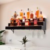 LED Lighted Liquor Shelf 2/3/4 Tier - Acrylic Backlit Bottle Rack with Remote/App Control, Stylish Holder for Home Bar, Wine & Whiskey - 2 of 4
