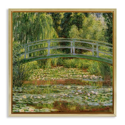 Stupell Industries Water Lily Pond Monet Classic Painting, 18" x 18"