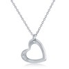 Bella Silver Sterling Silver 3PC Generation-Hearts Necklace Set - 18+2" 'Grandma' 16+2" 'Mom', 14+2" 'Daughter' - Silver - 18+2 Inch - 3 of 4