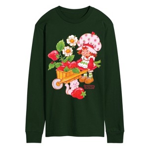 Men's - Strawberry Shortcake - Wheelbarrow And Custard Long Sleeve Graphic T-Shirt - 1 of 2