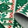 Christmas Area Rug, Machine Washable Low Pile Non-Slip Carpet with Snowflake Reindeer Design, Floor Mat for Home Office - 4 of 4