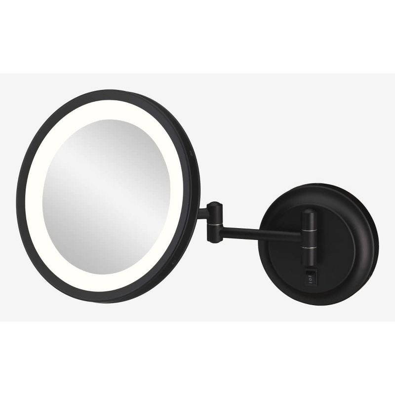 Aptations Kimball & Young Single-Sided LED Round Arm Wall Mirror, 1 of 7