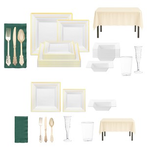 Smarty Had A Party The Love To Remember Package Dinnerware Set - 50 Sets - 1 of 4