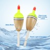 Unique Bargains Plastics Oval Bobber Gear Fishing Floats Rigs 2 Pcs - 4 of 4
