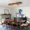 LLHZSY 37 2/5" W 3-Lights Wood Flush Mount Ceiling Light Fixture-3000K - 3 of 4