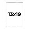 PosterPalooza | Modern Shadow Box 1" Depth White Picture Frame - UV Acrylic, Backing, Hanging Hardware - 2 of 4