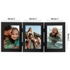 Americanflat Hinged 3 Photo Frame in Black MDF - Desk Photo Frame for 4X6" Photos - Tri Folding Picture Frame For Desk - 4 of 4