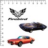 Pontiac Firebird Car Large Deluxe Stickers Variety Pack of 9 - 2 of 4