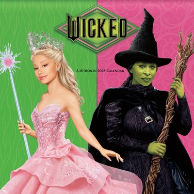 Trends International 2025 Wicked Movie Elphaba And Glinda Wall Calendar