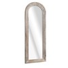 HomeRoots 71" White Solid Wood Arch Freestanding Framed Full Length Mirror - 4 of 4