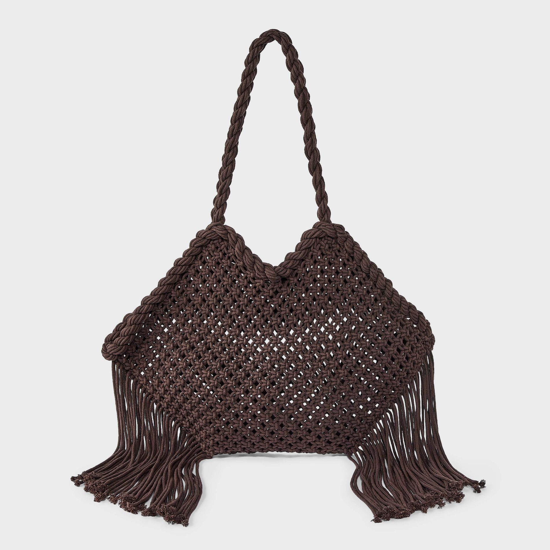 Cotton Macrame Fringe Tote Bag - Universal Thread™