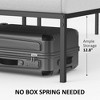Bed Frame No Box Spring Needed, Heavy Duty Metal Platform Bed Frame for Bedroom Easy Assembly, Noise Free, Black - 4 of 4