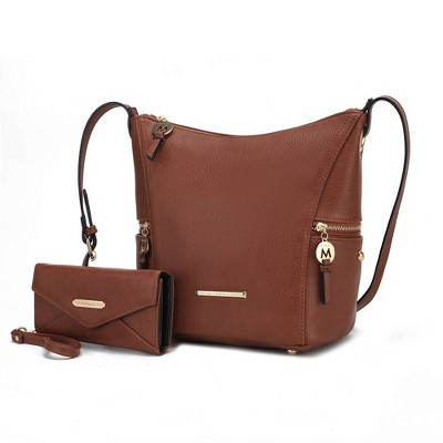 MKF Collection Lux Vegan Leather Women’s Hobo Bag with Wallet by Mia K