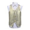 Cloudstyle Boys Slim Fit Suits 4 Pieces Blazer Vest Pants Bowtie Jacket with Gold Rims for Wedding Party Prom - 4 of 4
