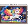 Trends International Kayomi Harai - Pegasus Rainbow Flight Framed Wall Poster Prints - 3 of 4