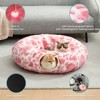 Cozy Kiss Foldable Plush Cat Tunnel Bed with Interactive Toys, Donut-Style Pet Tunnel & Washable Cushion - 3 of 4