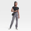 Girls' Olivia Rodrigo Fleece Jogger Pants - art class™ Gray - image 4 of 4