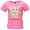 Star Wars The Child T-Shirt and French Terry Shorts Outfit Set Blue / Pink - 2 of 4