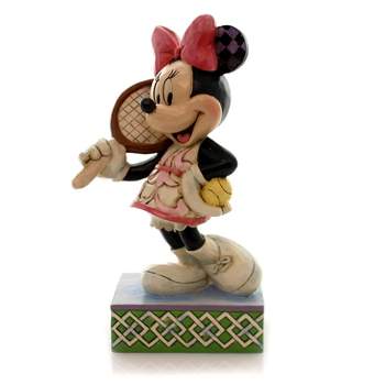 Jim Shore 6.0 Inch Tennis, Anyone? Minnie Mouse Disney Figurines