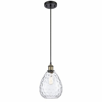Waverly - 1 Light Cord Hung Mini Pendant In Industrial Style-12 Inches Tall and 8 Inches Wide