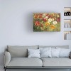 Trademark Fine Art -Danhui Nai 'Poppy Field Painting' Canvas Art - 2 of 4