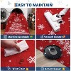 GustoWave  Washable Christmas Tree Snow Print Area Rug, Low Pile for Bedroom - 4 of 4