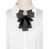 INSPIRE CHIC Women's Shirt Decoration Polka Dots Bow Ties Ribbon Brooch Pin 1 Pc - 4 of 4