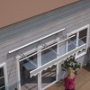 Sapphtopaz Window Awning Door Canopy Exterior 79" x 34" Awnings for Doors Polycarbonate Aluminum Alloy with Valance - 4 of 4