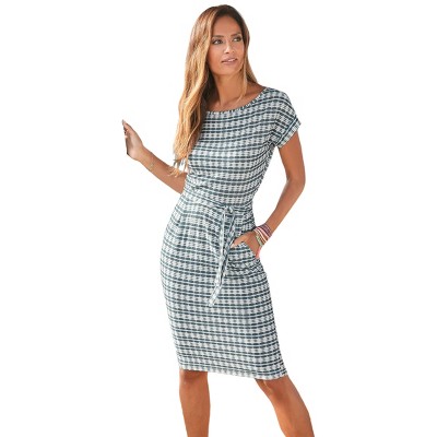 Women's Printed Tie Waist Dress - LASCANA