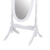 NicBex Queen Anna Style Full Length Mirror with Stand, Oval Full Body Mirror, Wooden Floor Mirror for Bedroom Living Room Entryway - 2 of 4
