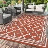 Reversible Plastic Straw Rug - Waterproof Outdoor Mat, Geometric Design for Patio, RV, Camping, Picnic - Indoor/Outdoor Use - 2 of 4