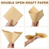 Unique Bargains Greaseproof Double Open Kraft Paper Sandwich Pretzel Food Storage Bags Brown 100 Pcs - 4 of 4